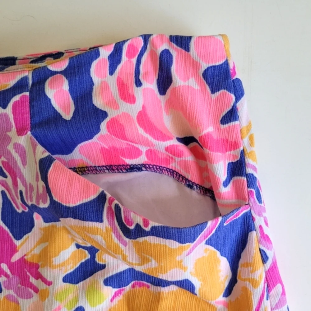 Lilly Pullitzer Floral Coastal Colorful Skort Pink Size 8 - Picture 4 of 7